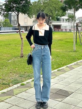 「日常」｜「アイテム（ワンピース/ドレス）」を使った、淯さん（レディース・162cm）の冬コーディネート