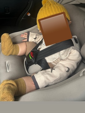 「アイテム（ベビーシューズ/ベビーソックス）」を使った、Nachu.さん（キッズ・70cm）の秋コーディネート