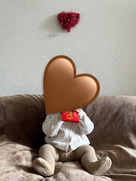 「GAP（ギャップ）のアイテム（トップス）」を使った、Nachu.さん（キッズ・80cm）の冬コーディネート