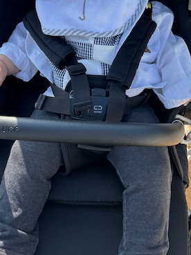 「アイテム（スタイ/よだれかけ）」を使った、Nachu.さん（キッズ・70cm）の秋コーディネート