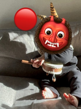 「Birthday（バースデイ）のアイテム」を使った、Nachu.さん（キッズ・80cm）の冬コーディネート