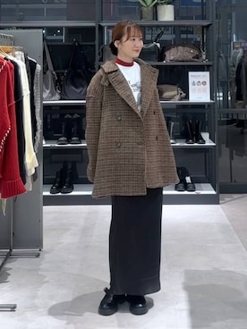 「チェック」｜マツコさん（レディース・163cm・30代）の秋コーディネート