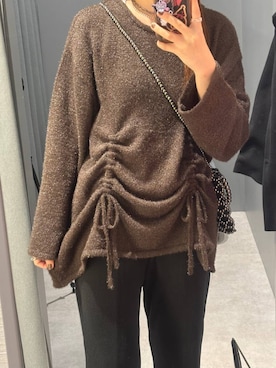 「アイテム（ママ＆ベビー）」を使った、マツコさん（レディース・163cm）の冬コーディネート