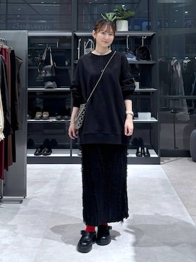 「LEPSIM（レプシィム）のアイテム（サンダル）」を使った、マツコさん（レディース・163cm）の秋コーディネート