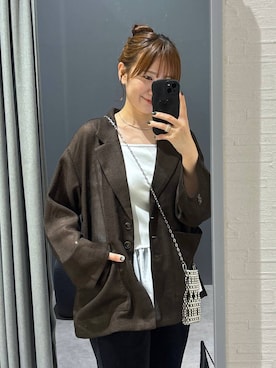 「アイテム（キャミソール）」を使った、マツコさん（レディース・163cm・30代）の秋コーディネート