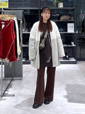 「アイテム（その他アウター）」を使った、マツコさん（レディース・163cm・20代）の秋コーディネート