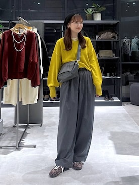 「アイテム（ニットキャップ/ビーニー）」を使った、マツコさん（レディース・163cm・30代）の秋コーディネート