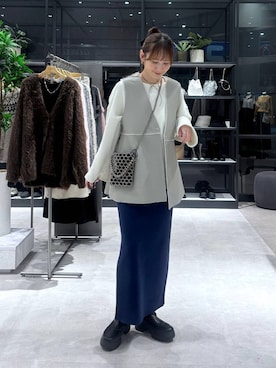 「アイテム（その他トップス）」を使った、マツコさん（レディース・163cm・20代）の秋コーディネート