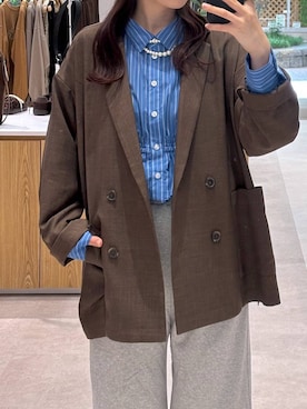 「アイテム（スウェットパンツ）」を使った、マツコさん（レディース・163cm・30代）の秋コーディネート