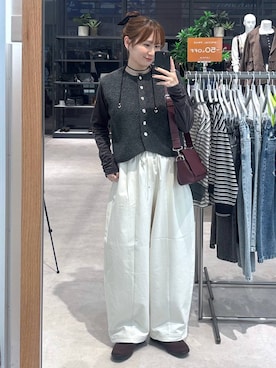 「LEPSIM（レプシィム）のイージーバレエスニーパー　1042670（パンプス、ブラウン系）」を使った、マツコさん（レディース）の秋コーディネート