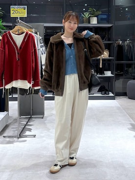 「アイテム（ブルゾン）」を使った、マツコさん（レディース・163cm・30代）の秋コーディネート