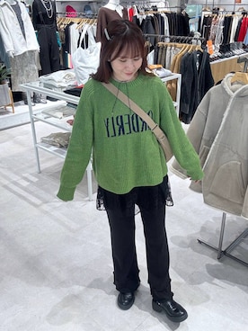 「アイテム（マタニティウェア/グッズ）」を使った、マツコさん（レディース・163cm）の冬コーディネート