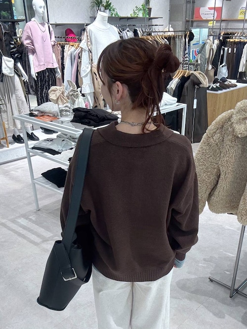 15ゲージアンゴラMIXポロプルオーバー　582402