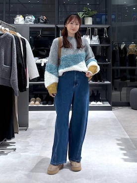 「アイテム（ニットキャップ/ビーニー）」を使った、マツコさん（レディース・163cm・30代）の冬コーディネート