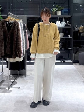 「アイテム（その他トップス）」を使った、マツコさん（レディース・163cm）の秋コーディネート