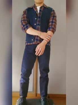 「アイテム（その他アウター）」を使った、トダケケさん（メンズ・177cm）の秋コーディネート