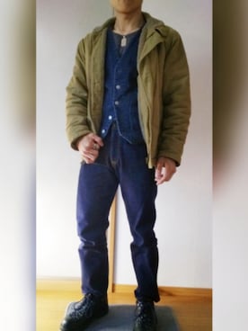 「アイテム（ジャケット/アウター）」を使った、トダケケさん（メンズ・177cm）の秋コーディネート