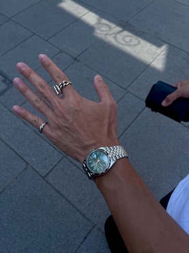 「HERMES（エルメス）のアイテム（アクセサリー）」を使った、hangjieさん（メンズ・176cm）の秋コーディネート