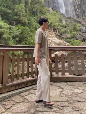「UNITED ARROWS（ユナイテッドアローズ）のアイテム（トップス）」を使った、hangjieさん（メンズ・176cm）の秋コーディネート