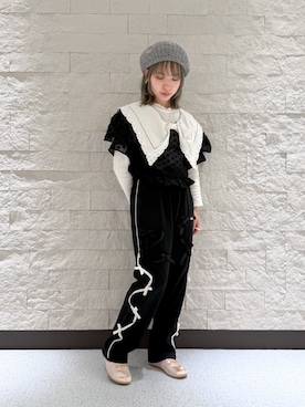「アイテム（バレエシューズ）」を使った、ほなみさん（レディース・147cm）の夏コーディネート