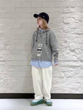 「PINK HOUSE（ピンクハウス）のアイテム」を使った、ほなみさん（レディース・147cm）の冬コーディネート