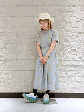 「アイテム（デジタル腕時計）」を使った、ほなみさん（レディース・147cm）の夏コーディネート