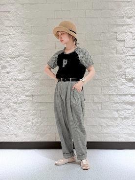 「ZARA（ザラ）のアイテム」を使った、ほなみさん（レディース・147cm）の夏コーディネート
