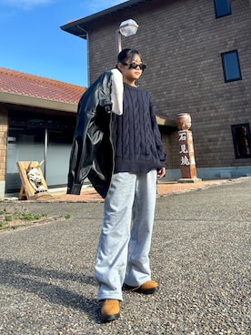 「アイテム（スウェットパンツ）」を使った、COCOROさん（レディース・152cm・10代）の秋コーディネート