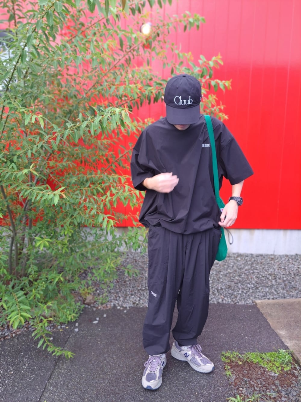 SUMARI NYLON WIDE TAPERED EASYPANTS ナイロン