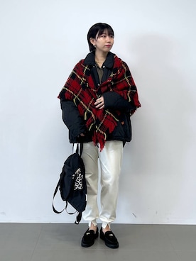 「アイテム（バックパック/リュック）」を使った、bykaori66さん（レディース・163cm・20代）の秋コーディネート