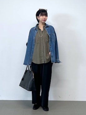 「アイテム（メガネ）」を使った、bykaori66さん（レディース・163cm・20代）の秋コーディネート