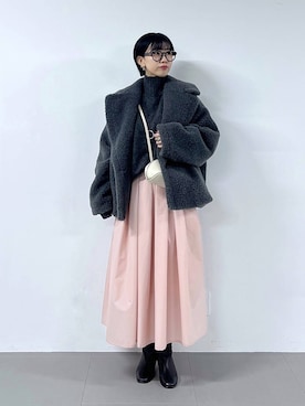 「アイテム（ピーコート）」を使った、bykaori66さん（レディース・163cm）の秋コーディネート