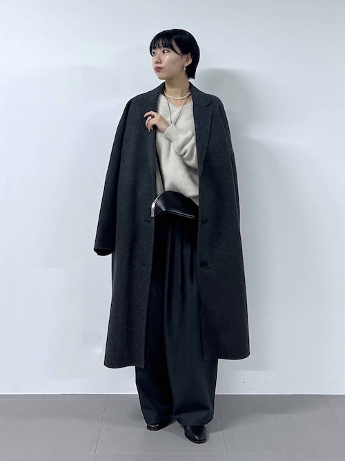 ほぼ新品＊BARNYARDSTORM スリーブストラップコート 上品見え 大人 BARNYARDSTORM / メルトンロングコート【JAPAN FABRIC】【YouTube「i