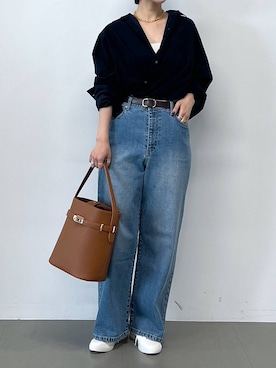 「アイテム（ピーコート）」を使った、bykaori66さん（レディース・163cm）の秋コーディネート