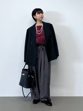 「アイテム（テーラードジャケット）」を使った、bykaori66さん（レディース・163cm・20代）の秋コーディネート