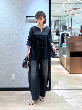 「着痩せ」｜「アイテム（スリッポン）」を使った、bykaori66さん（レディース・163cm）の秋コーディネート