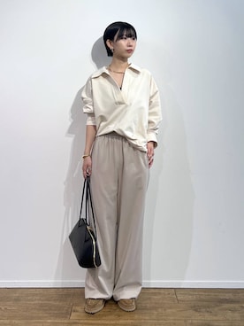 「アイテム（バングル/リストバンド）」を使った、bykaori66さん（レディース・163cm・20代）の秋コーディネート