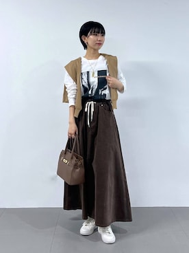 「バッグ」｜「アイテム（アクセサリー）」を使った、bykaori66さん（レディース・163cm）の夏コーディネート