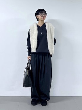 「アイテム（スリッポン）」を使った、bykaori66さん（レディース・163cm・20代）の秋コーディネート