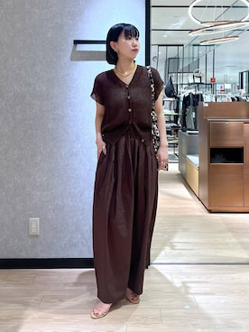 「着痩せ」｜「アイテム（スリッポン）」を使った、bykaori66さん（レディース・163cm）の夏コーディネート