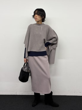 「セットアイテム」｜NICOLE whiteさん（レディース・167cm）の秋コーディネート