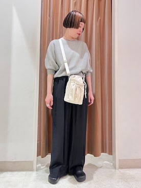 「NICOLE white（ニコルホワイト）のアイテム」を使った、NICOLE whiteさん（レディース・157cm）の春コーディネート