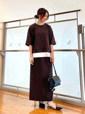 「NICOLE white（ニコルホワイト）のアイテム」を使った、NICOLE whiteさん（レディース・152cm）の春コーディネート