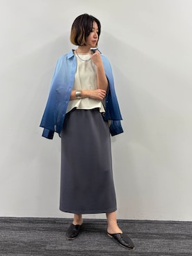 「NICOLE white（ニコルホワイト）のアイテム」を使った、NICOLE whiteさん（レディース・164cm）の春コーディネート