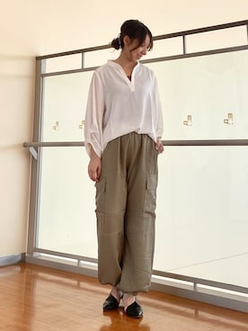 「NICOLE white（ニコルホワイト）のアイテム」を使った、NICOLE whiteさん（レディース・152cm）の春コーディネート