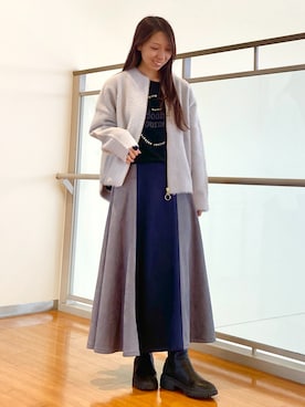 「アイテム（Tシャツ/カットソー、その他）」を使った、NICOLE whiteさん（レディース・152cm）の冬コーディネート