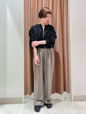 「NICOLE white（ニコルホワイト）のアイテム」を使った、NICOLE whiteさん（レディース・157cm）の春コーディネート