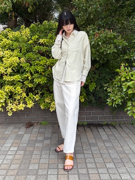 「NICOLE white（ニコルホワイト）のアイテム」を使った、NICOLE whiteさん（レディース・172cm）の春コーディネート