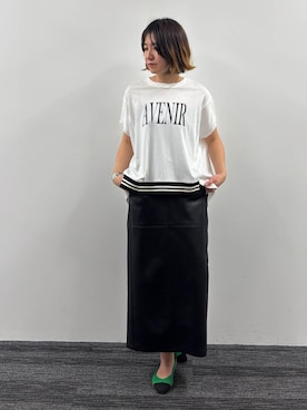 「NICOLE white（ニコルホワイト）のアイテム」を使った、NICOLE whiteさん（レディース・164cm）の春コーディネート