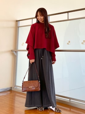 「アイテム（アンサンブル）」を使った、NICOLE whiteさん（レディース・152cm）の秋コーディネート